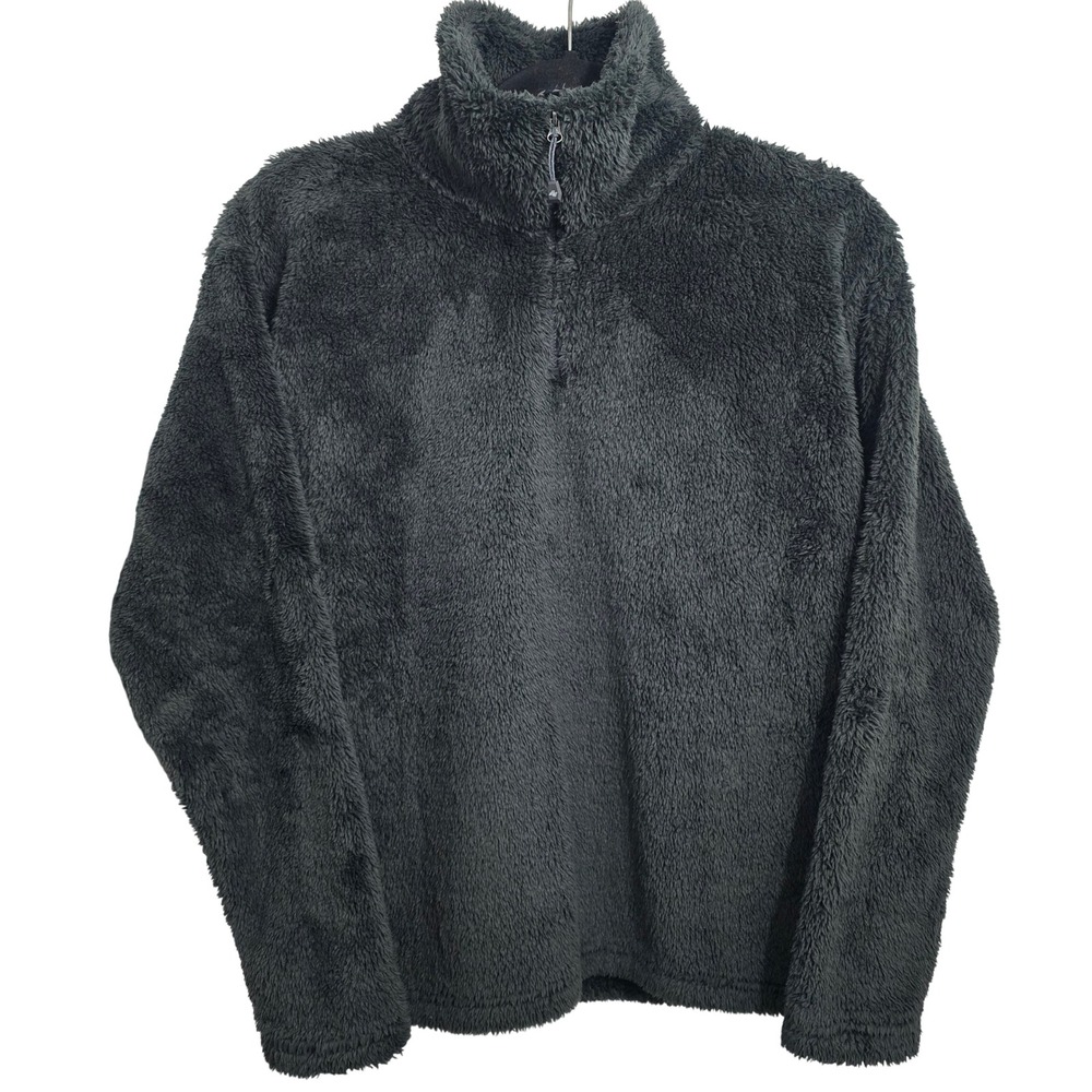 Eddie‎ Bauer Quest Plush 2.0 1/4 Zip Fleece Pullover Gray Womens Medium NWT